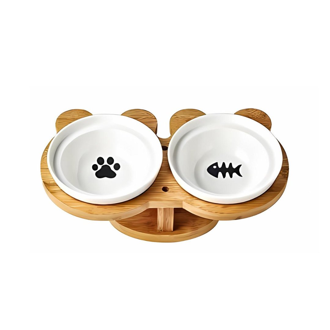 Chic Ceramic Cat Bowls