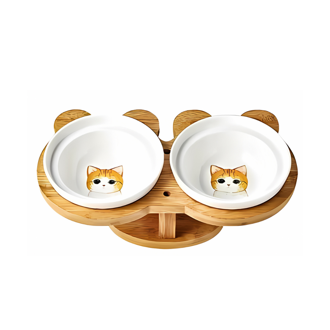 Chic Ceramic Cat Bowls