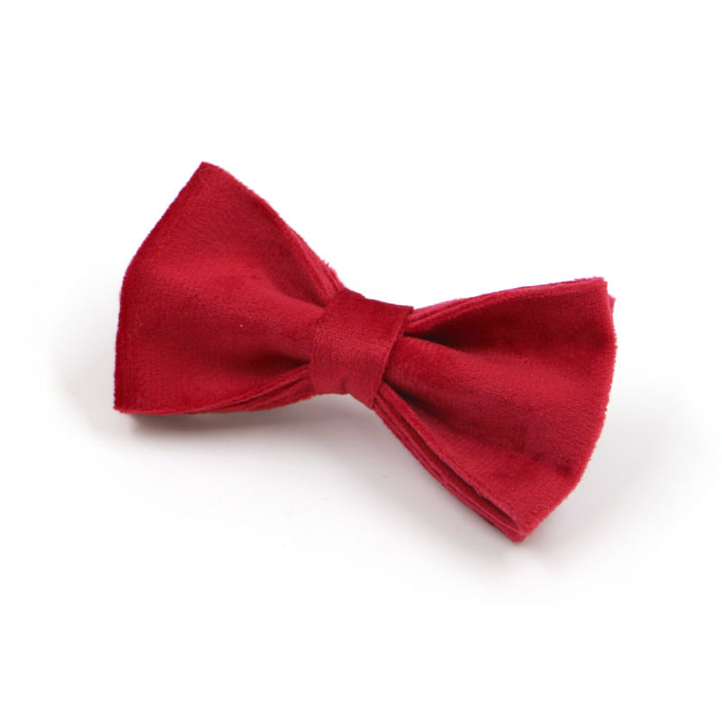 Ruby Red Dog Bow Tie