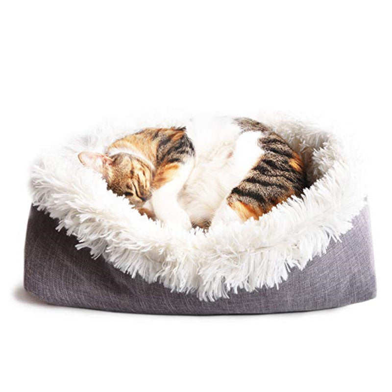 Plush Comfort Convertible Dog or Cat Bed