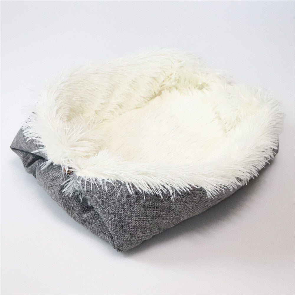 Plush Comfort Convertible Dog or Cat Bed