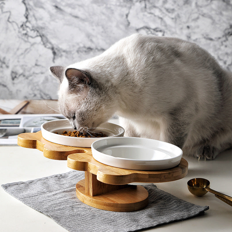 Chic Ceramic Cat Bowls