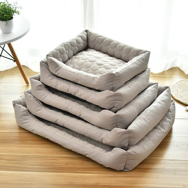 Light Grey Cozy Dog Bed