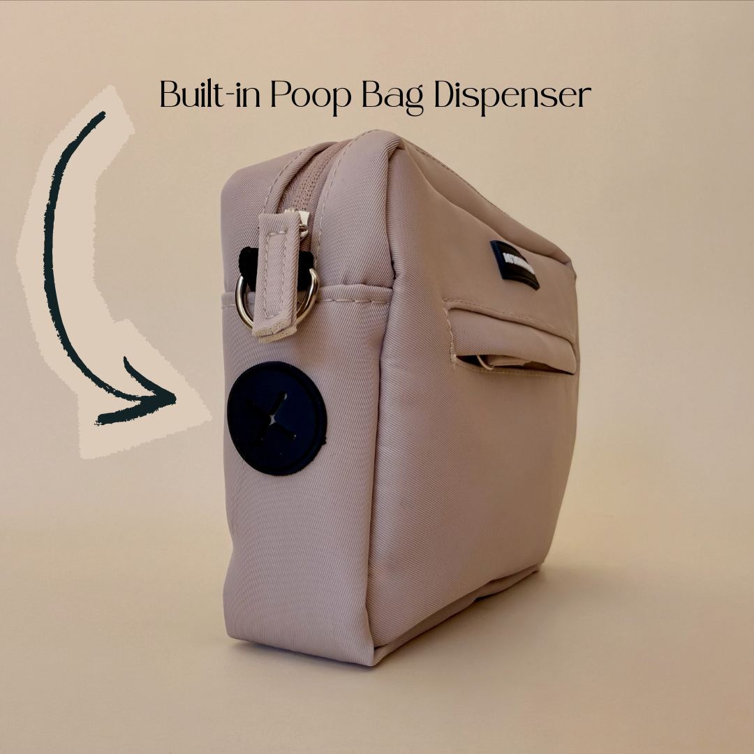 Dog Walking Desert Tan Bag Bundle- Teddy Strap