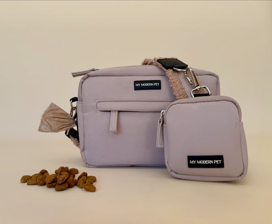 Dog Walking Desert Tan Bag Bundle- Teddy Strap
