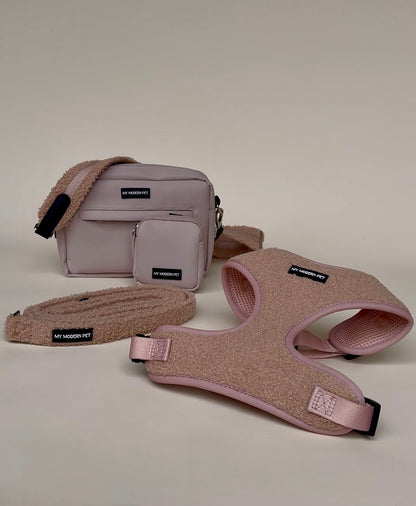 Dog Walking Desert Tan Bag Bundle- Teddy Strap