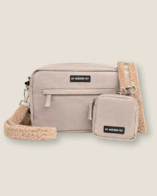 Dog Walking Desert Tan Bag Bundle- Teddy Strap