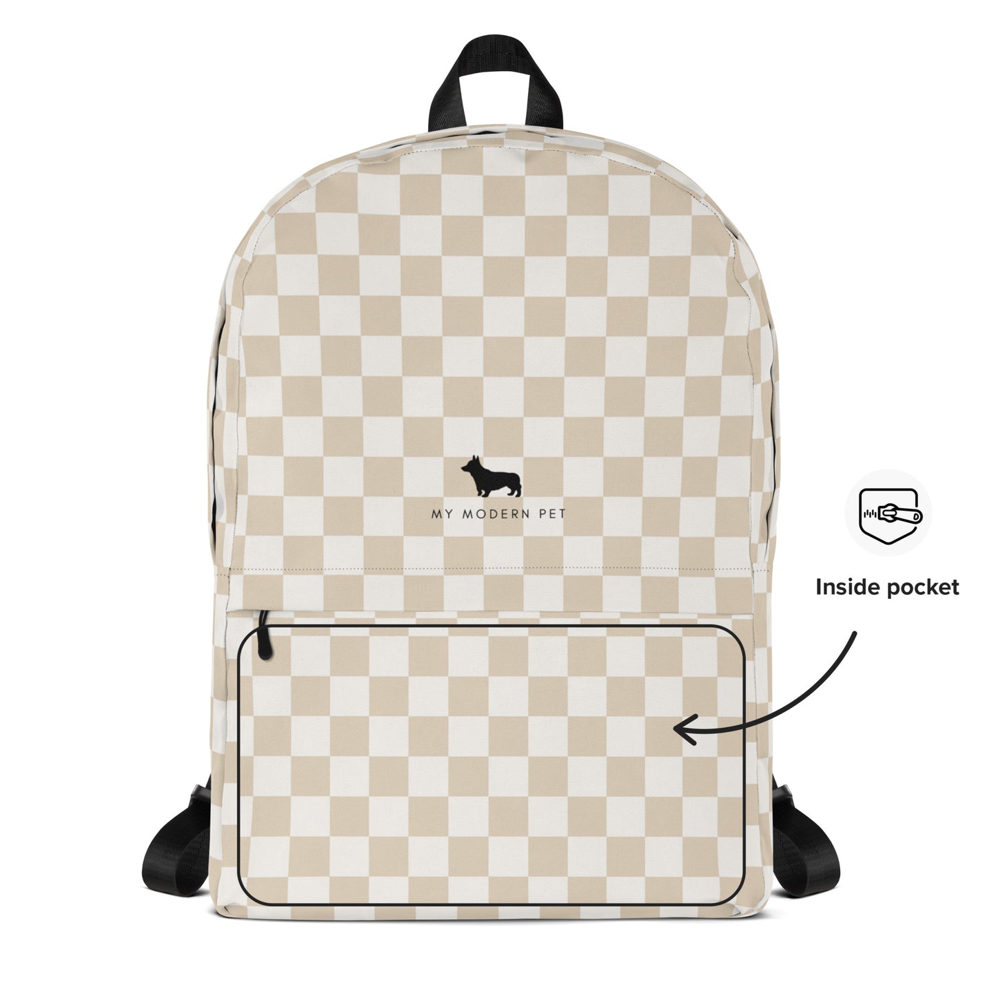 My Modern Pet Checkered Backpack