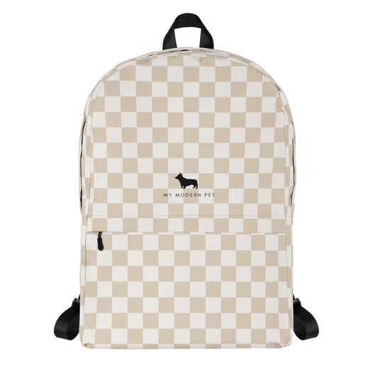 My Modern Pet Checkered Backpack