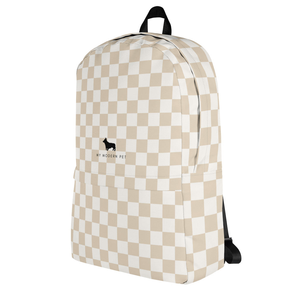 My Modern Pet Checkered Backpack