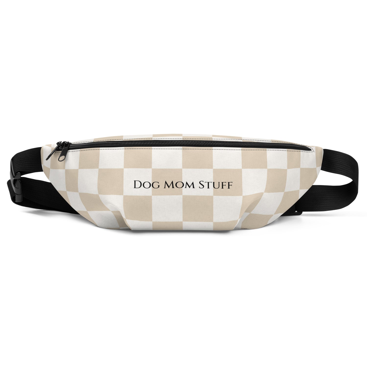 Dog Mom Stuff Checkered Crossbody