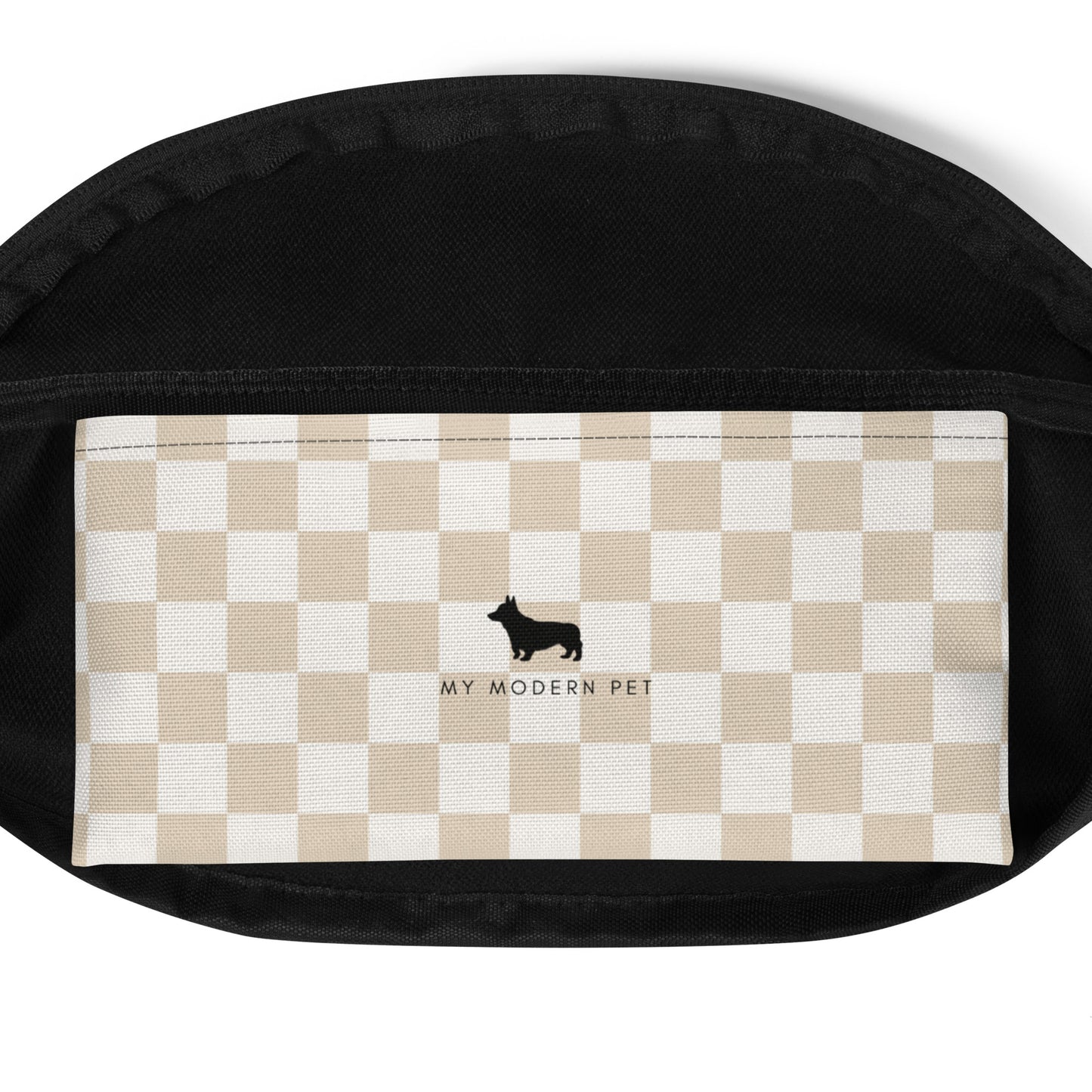 Dog Mom Stuff Checkered Crossbody