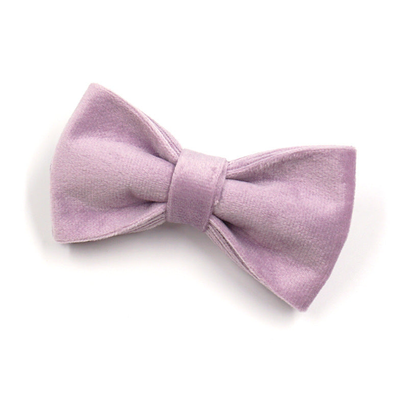 Velvet Bloom Dog Bow Tie