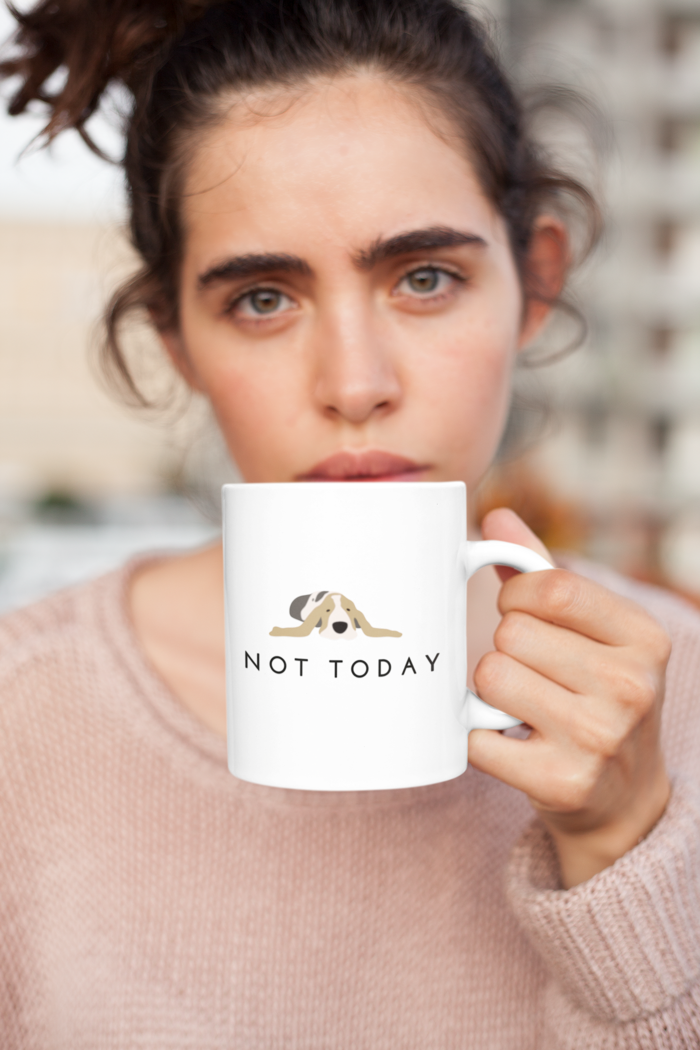 Monday Mood Hound Dog Coffee Mug